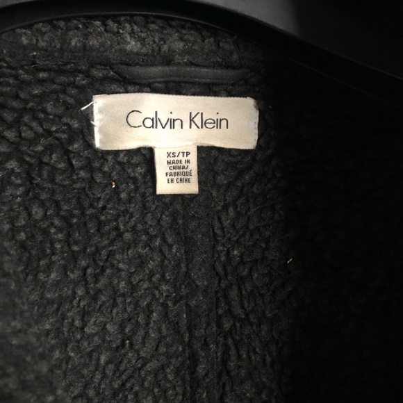 ❣️  Woman Black Warm Fall Calvin Klein Jacket ❣️ - Picture 3 of 4